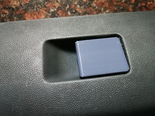 volkswagen golf mk1 spec dashboard glove compartment handle dash 3d print model - Mito3D