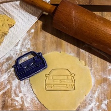 volkswagen golf mk3 cookie cutter casa la cottura in forno a oldcar vw amante pasta 3d print model - Mito3D