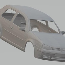 volkswagen golf mk4 imprimable corps de la voiture jeu fente le système scalextric sport shell rc radio surveillance tamiya miniz 1-10 1-32 1-18 1-24 3d print model - Mito3D