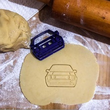 volkswagen golf mk2 cookie cutter home baking cooking oldcar vw lover dough 3d print model - Mito3D