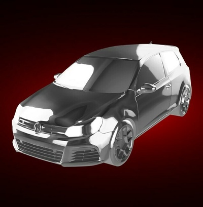 volkswagen golf vi r 6 automobile car vehicle rally race sports derby supercar gt 3d print model - Mito3D