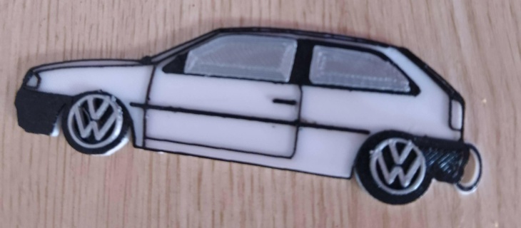 volkswagen gti gol porte clés clé objectif mode jouet Nouveau 3d print model - Mito3D
