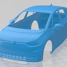 volkswagen id3 édition 2020 imprimable corps voiture 3d print model - Mito3D