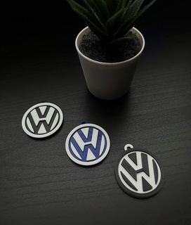 volkswagen keychain key holder accessories gifts pendants fobs trinkets charms ornaments decorations porte-cl porta llaves acess rios para chaves llaveros decoraciones motorbike car sell vw 3d print model - Mito3D