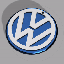 Volkswagen anahtarlık moda arabalar Oto otomotiv güzel gadget vw gt inanılmaz eğlence 3d print model - Mito3D
