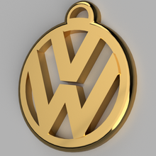 volkswagen logo keychain 3d print model - Mito3D