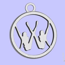 volkswagen logo Anahtarlık takı 3d print model - Mito3D