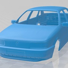 Volkswagen passat b3 sedan 1988 imprimível corpo carro jogos fenda escalextrico Tamiya rc miniz passatempo micro 3d print model - Mito3D