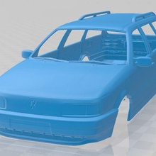 Volkswagen passat b3 variante 1988 imprimível corpo carro jogos fenda escalextrico Tamiya rc miniz passatempo micro 3d print model - Mito3D