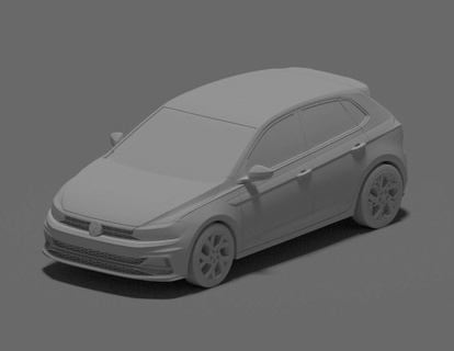 Volkswagen polo 2020 3d print model - Mito3D
