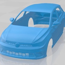 Volkswagen pólo gti 2022 imprimível corpo carro 3d print model - Mito3D