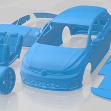 volkswagen polo gti 2022 imprimable voiture 3d print model - Mito3D