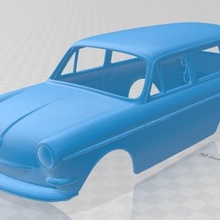 volkswagen squareback printable body car game slot scalextric tamiya rc radio hobby control shell miniz crawler drift 1-10 1-14 1-18 1-24 1-32 3d print model - Mito3D