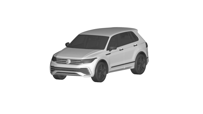 volkswagen tiguan jeu voiture auto véhicule transport rc ar vr prêt augmenté réalité virtuel car3d 3d print model - Mito3D