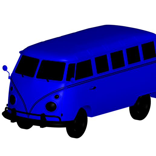 Volkswagen transportador 3D print model - Mito3D