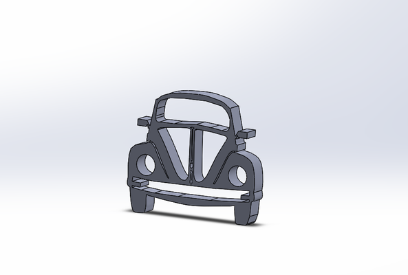 volkswagen type 1 vocho accesorio decoraci n cars 3d print model - Mito3D