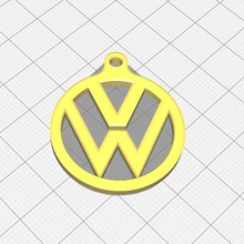 volkswagen vw insigne de porte-clés divers 3d print model - Mito3D