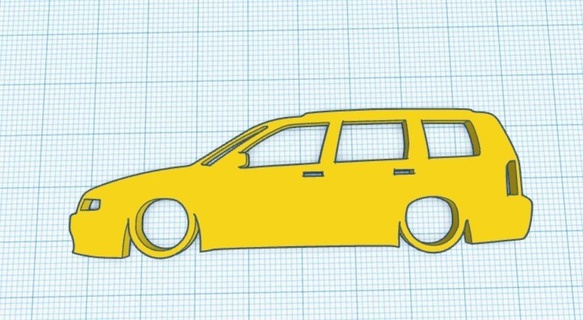 Volkswagen vw polo mk3 arazi 6kv siluet anahtarlık araba 3d print model - Mito3D