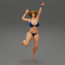 volleyball girl 1 posing 3d print model 3d print model - Mito3D