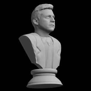 Volodymyr zelenski Vladimir 3d Yazdır baskı stl ukrayna Rusya liderlik siyasi Önder baş büst Vesika ev dekor ofis koleksiyon heykel gerçekçi benzerlik 3d print model - Mito3D