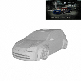 Volkswagen golfe gti necessário Rapidez procurado filho necessidade 3d print model - Mito3D