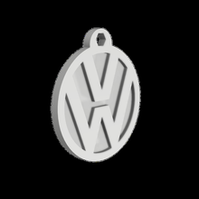 Volkswagen vw chiave squillare moda keychian portachiavi 3d print model - Mito3D