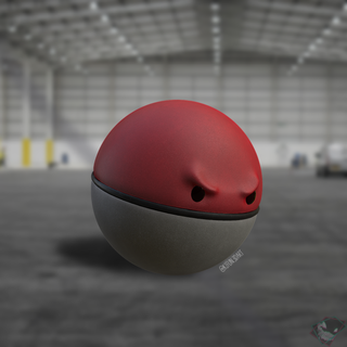voltorb Pokémon Nintendo trovão bola videogame anime elétrico monstro inimigo pouquinho jogos capricho fofa 3d print model - Mito3D