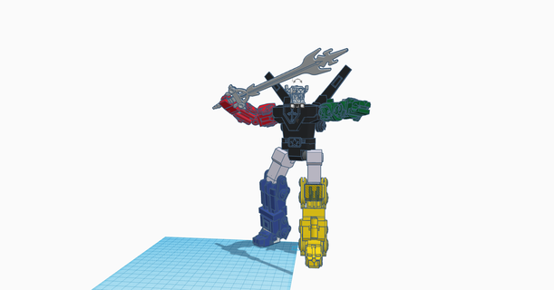 voltron robot anime Giappone 3d print model - Mito3D
