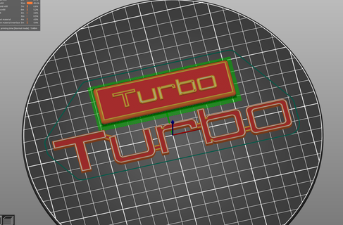 volvo 240 turbo badges arrière gadget 242 260 200 séries edimdesign rétro badge logo bloc rouge b230ft b200ft 3d print model - Mito3D