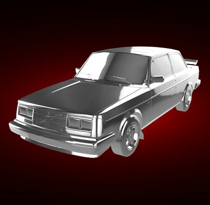 volvo 242 turbo 1985 200 series automobile car vehicle rally race sports derby supercar gt 3d print model - Mito3D
