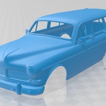 volvo amazon wagon 1961 printable body car game slot scalextric tamiya rc miniz radio control hobby 1-24 1-28 1-32 1-18 crawler drift ninco fly kyosho scx axial traxxas micro 3d print model - Mito3D