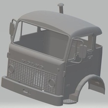 volvo f86 yazdırılabilir kabin kamyonet oyun tamiya rc kamyon 3d print model - Mito3D