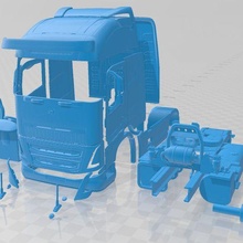 volvo fh16 2020 yazdırılabilir kamyon oyun yuva ölçülü Tamiya rc miniz hobi mikro 3d print model - Mito3D
