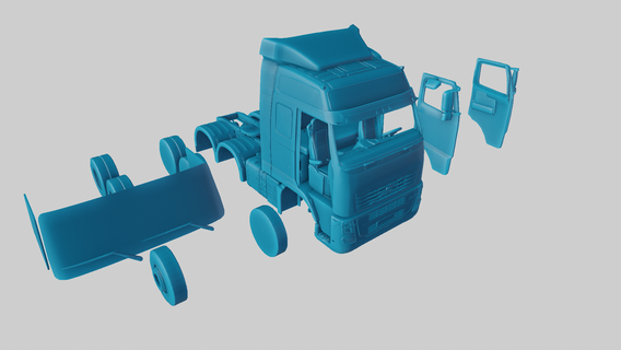 volvo fh 16 truck 12 2020 2021 2013 2015 2014 transportation heavy duty haulage logistics commercial vehicle road transport cargo 2017 2016 3d print model - Mito3D
