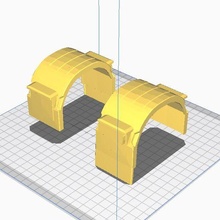 volvo fh arka kanat + çamur kapak 3d print model - Mito3D