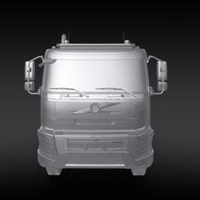 volvo fmx tridem tipper truck hq interior 2013 3d model 3d print model - Mito3D