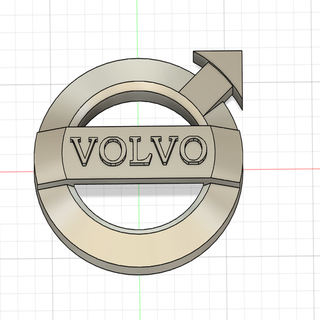 Volvo logotipo jogos chaveiro veículos 3d print model - Mito3D