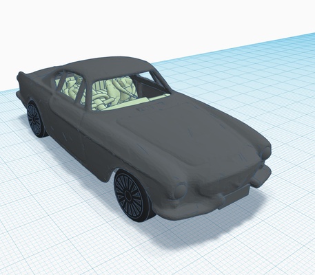 volvo p 1800 1961 to 1973 juego oo calibre ho n modelo ferrocarril p1800 1960s 1970s 3d print model - Mito3D