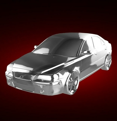 volvo s60 r 2005 automobile car vehicle rally race sports derby supercar gt 3d print model - Mito3D