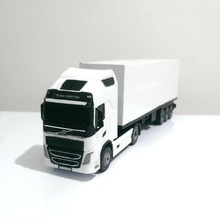 Volvo caminhão carga reboque pneu borda brinquedo roda eixo prato suporte modelo carro transporte rc diecast 3d print model - Mito3D