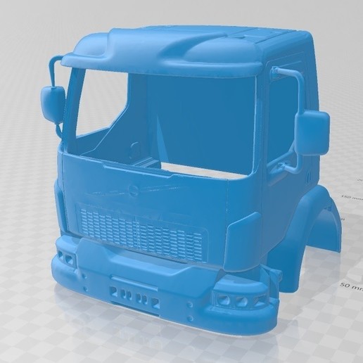 volvo vm printable cabin truck game 1-32 1-24 1-18 1-14 1-10 drift crawler miniz shell control hobby radio rc tamiya scalextric slot 3D print model - Mito3D