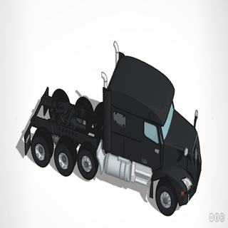 volvo vnx yarı kamyon rc araba tinkercad 3d baskı 3d print model - Mito3D