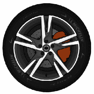 volvo xc60 wheels Home wheel car detail high poly rim tire race tread accessories 3d print model - Mito3D