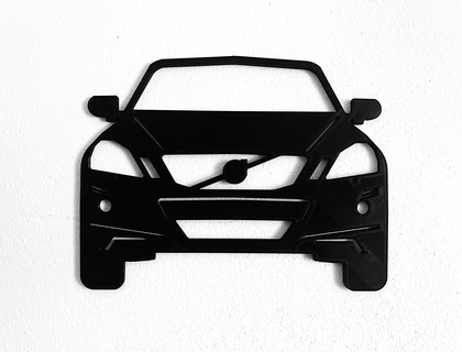 volvo xc 60 3d car silhouettes wall art silhouette automotive design vehicle 3d print model - Mito3D