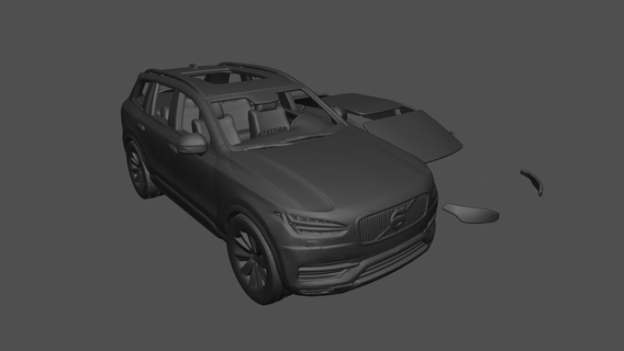 volvo xc 90 xc90 2023 2022 suv araba araç oyuncak 3d Yazdır yazdırılabilir 3d print model - Mito3D