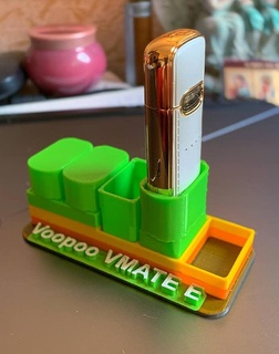 voopoo compañero vaina mesa estante soporte wab cig modificación 3d print model - Mito3D