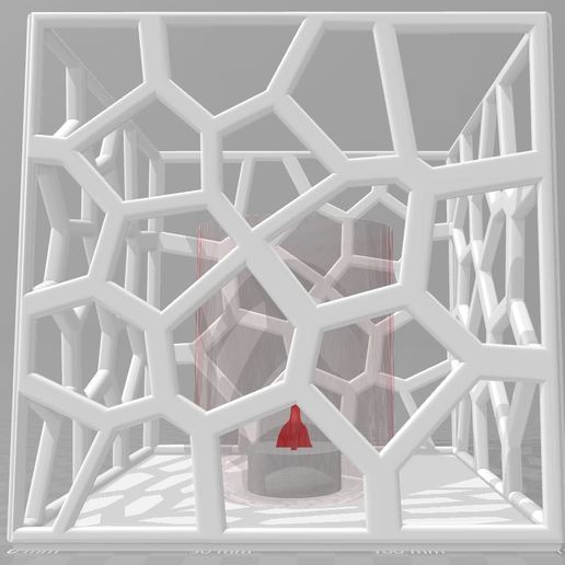 vorenoi ligtbox home Dekor voronoi Kerze-Halter Kerze 3D print model - Mito3D