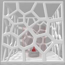 vorenoi ligtbox home Dekor voronoi Kerze-Halter Kerze 3d print model - Mito3D