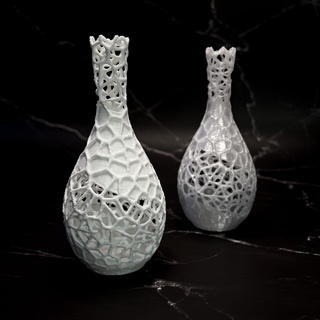 voro vase art home decoration cool gift voronoi plant plants rocks 3d print model - Mito3D