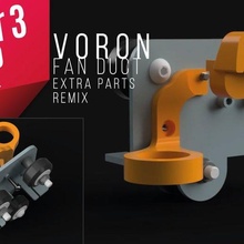 voron fan condotto ender 3 pro extra parti attrezzo creality postbruciatore 3d stampa 3d print model - Mito3D